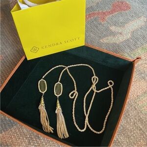 Kendra Scott Megan lariat tassel necklace